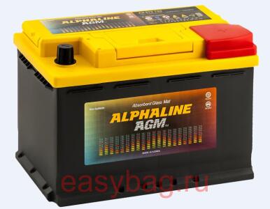 ����������� Alphaline AGM Start-Stop (AX 570760) 70Ah R+ �������� ��� 760 �