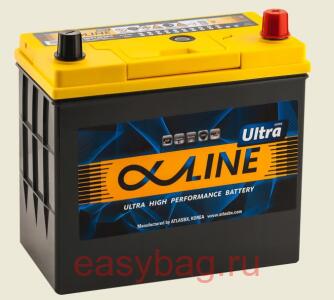 ����������� Alphaline ULTRA (75B24LS) 59Ah R+ ������� ������ �������� ��� 550 �