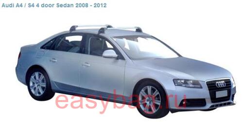 Багажники на крышу PRORACK WHISPBAR для Audi A4 / S4, 4 дв. седан (S5 х K 390)