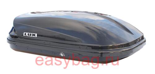 Автобоксы на крышу LUX Flagman черный глянцевый (139х90х39 см) двухстороннее открытие 370 литров