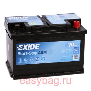  Exide AGM Start-Stop 70   EK700