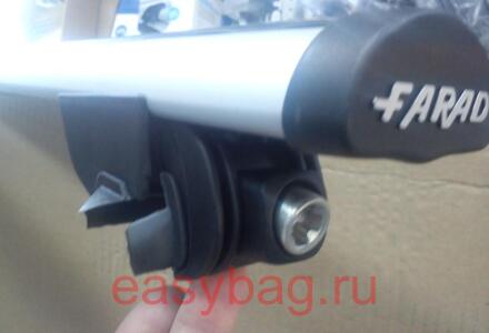 Багажник на низкие интегрированные рейлинги Farad аэродинамичный для BMW X1 (E84) (CB 120)
