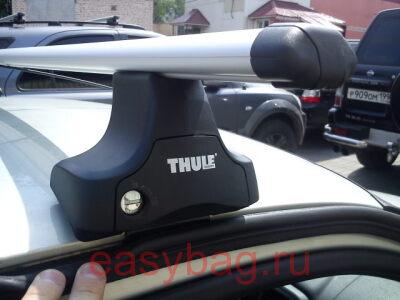 Купить багажник Thule для Volvo S 80 седан с гладкой крышей с аэродинамичной поперечиной