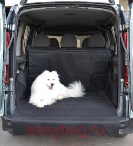 Накидка для перевозки собак в багажнике "daf 049" черная