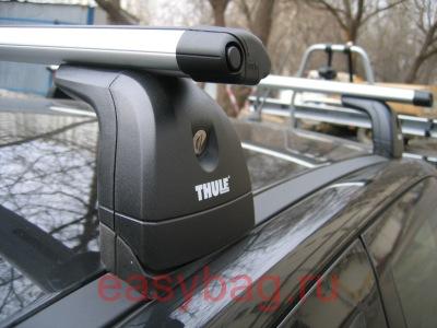 Багажники на крышу автомобиля (Thule) для WV Transporter (T5) cо штатными местами аэродинамичный