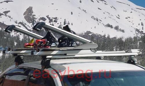 Лыжное крепление Khoto Sky Carrier (6 пар лыж или 4 сноубордов) выдвижное