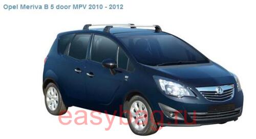 Багажники Whipsbar для Opel Meriva B, 5 door MPV (S25 х K622)
