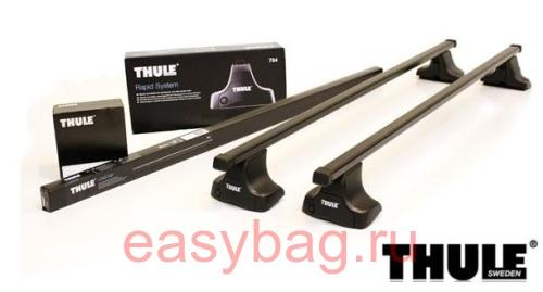 Багажник Thule WingBar для Skoda Rapid liftback (754х769х1713) прямоугольные дуги