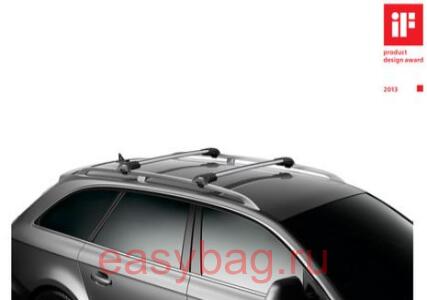 Багажник на рейлинги Thule Whingbar Edge для Volvo XC 90 с рейлингами 2015-... (9583)