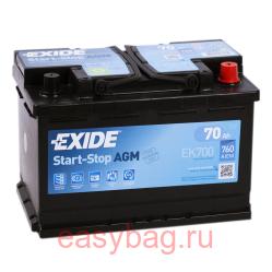  Exide AGM Start-Stop 70   EK700