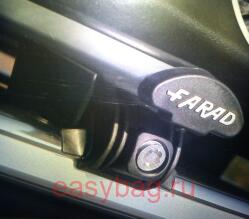 Багажник на интегрированные рейлинги Farad аэродинамичный для Audi A4 Avant (CB 120)