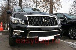 Рамка для защиты радиатора Infiniti QX80 (2014-...) (Meshmsk сетка)