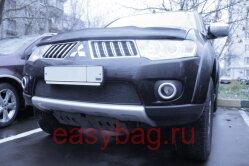 Рамка для защиты радиатора Mitsubishi L200, 2010-2013 (Meshmsk сетка)