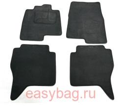 Ворсовые коврики для Mitsubishi Pajero 4 черные