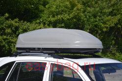 Автобоксы на крышу серый глянцевый "Turino 1 Lux"