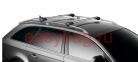 Багажники на рейлинги Thule Whingbar Edge для Peugeot 206 SW универсал с рейлингами (9581)